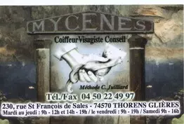 Mycènes Coiffure Thorens-Glières