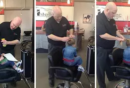 Il n'arrive pas à coiffer sa fille, ce qu'il fait par amour est incroyable !