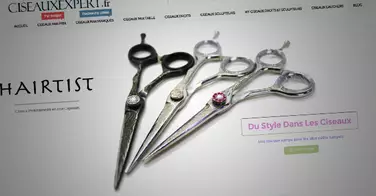 Lancement du plus grand site de vente en ligne de ciseaux professionnels de coiffure