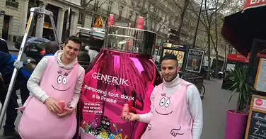 GENERIK créé le buzz à la station de métro Chaussée d'Antin - Lafayette !