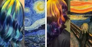 Cette coiffeuse s'inspire de tableaux célèbres pour se colorer les cheveux !