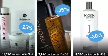 Bon plan : Tous vos produits de coiffure à -30%